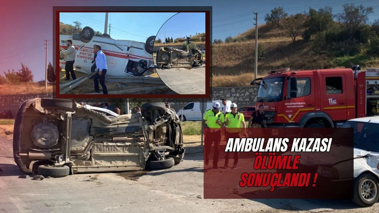 Manisa’da Ambulans Otomobile Çarptı: 1 Ölü