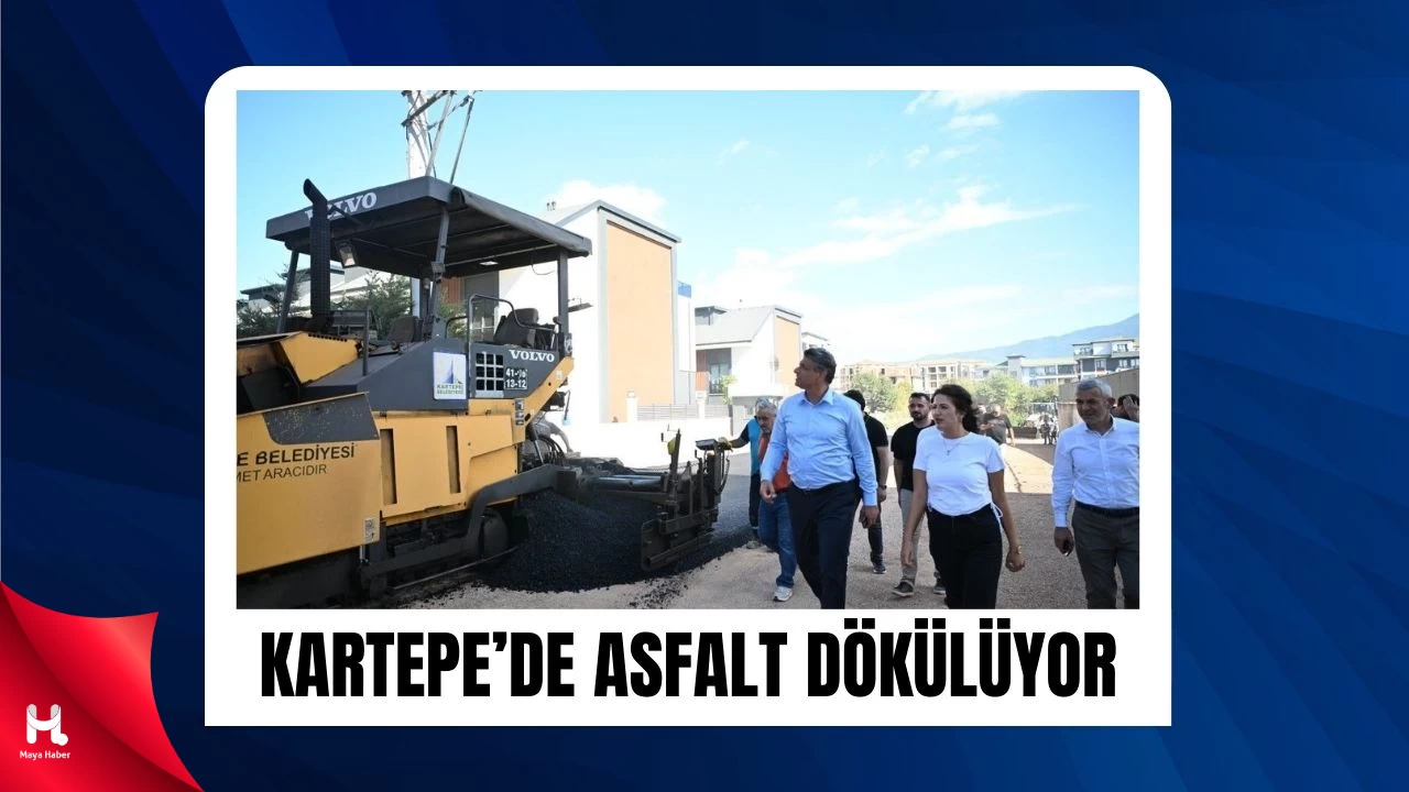 Kartepe’de Altyapı ve Asfalt Çalışmaları Aralıksız Sürüyor