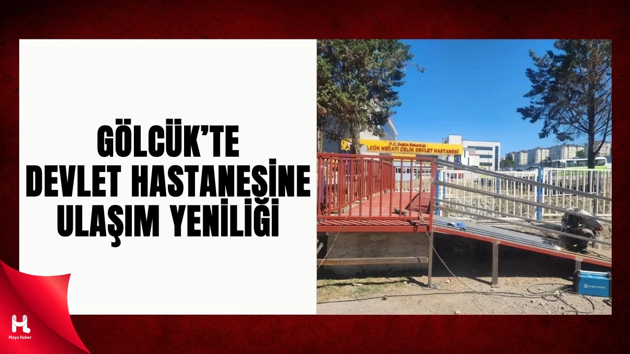Gölcük’te Hastane Önüne Yeni Yaya Köprüsü