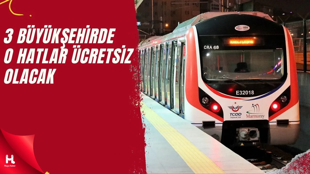 Zafer Bayramı’nda 3 Büyükşehirde Toplu Taşıma Ücretsiz