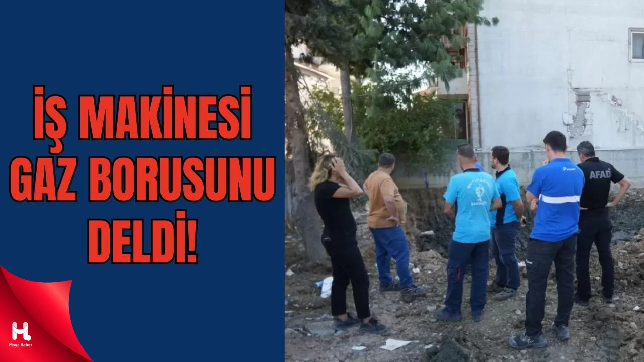 İzmit’te Doğal Gaz Borusu Delindi, Gaz Sızıntısı Meydana Geldi