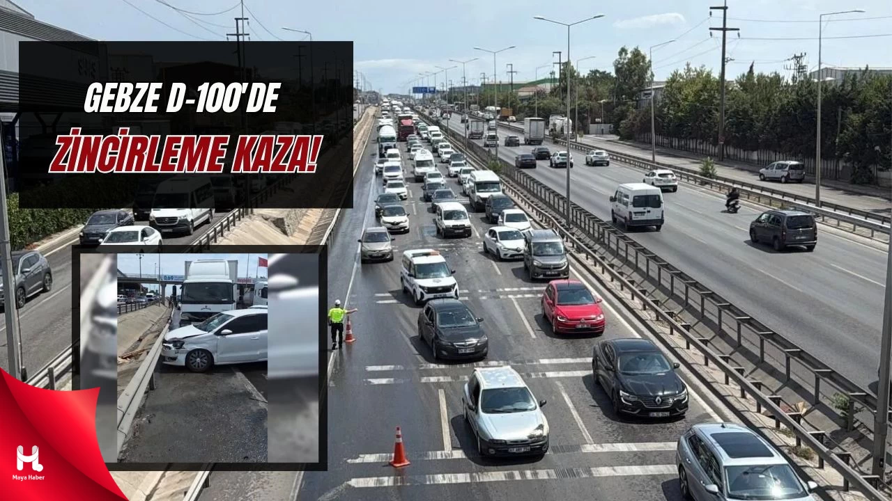 Gebze D-100'de Zincirleme Kaza: 2 Yaralı