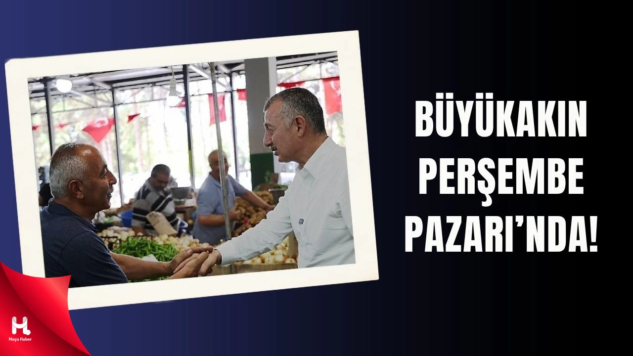 Başkan Tahir Büyükakın, İzmit Perşembe Pazarı'nda Esnafla Buluştu