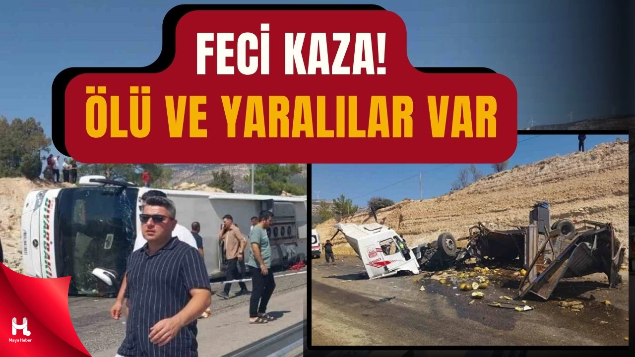 Mersin'de Feci Kaza: Otobüs ve Kamyon Çarpıştı