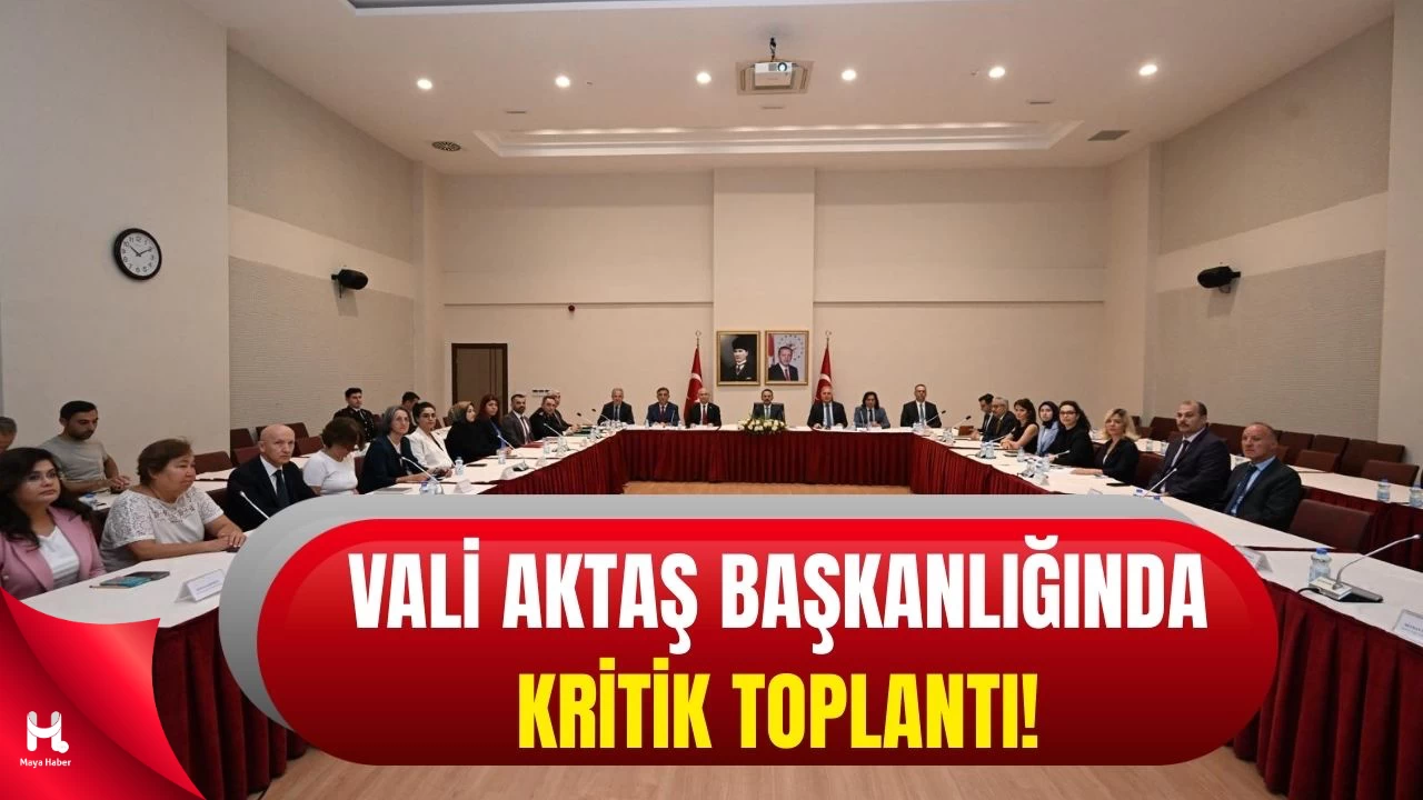 Vali Aktaş Başkanlığında Barınma ve Güvenlik Toplantısı Gerçekleşti