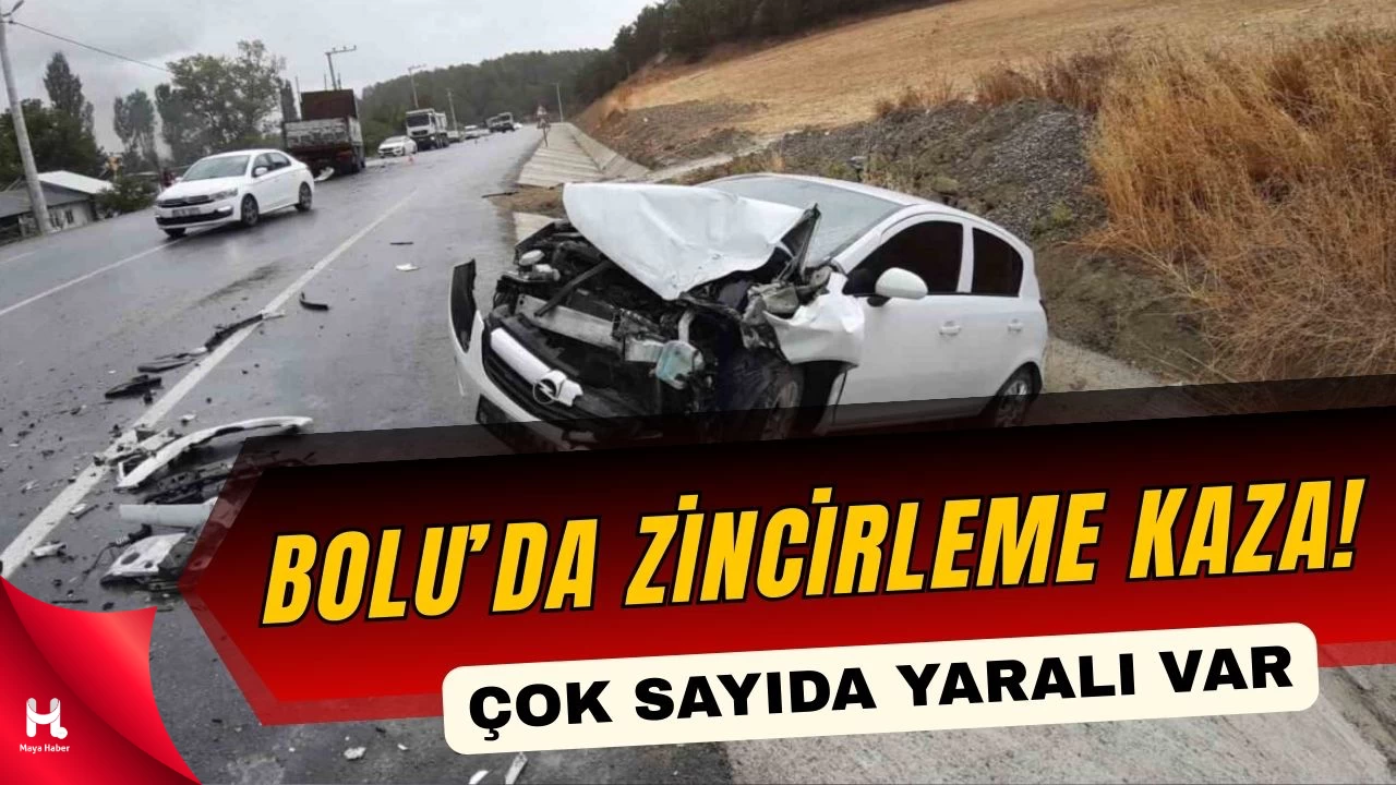Bolu-Mudurnu Yolunda Zincirleme Kaza: 10 Yaralı