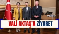 Fakülte Dekanı ve Öğretim Üyesi Vali Aktaş ile Görüştü