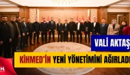 KİHMED Başkanı Erenoğlu ve Yeni Yönetimden Vali Aktaş’a Ziyaret