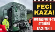 Konyaspor U-19 Takım Otobüsü TEM Otoyolu’nda Kaza Yaptı: 3 Yaralı