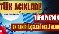 Harita Güncellendi: Türkiye’nin En Fakir İlçeleri Belli Oldu