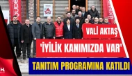 Vali Aktaş’tan “İyilik Kanımızda Var” Kampanyasına Destek