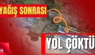 Şiddetli Yağış Yolu Çökertti: Selçuk–Aydın Karayolu Ulaşıma Kapandı