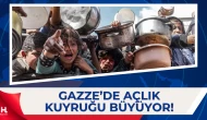 Gazze’de Açlık Kuyruğu: Çocuklar Boş Kaplarla Yemek Bekledi