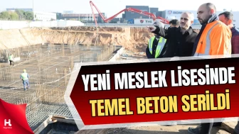 Çayırova’nın Yeni Meslek Lisesinde Temel Beton Serildi