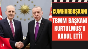 Cumhurbaşkanı Erdoğan, TBMM Başkanı Kurtulmuş’u Kabul Etti
