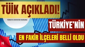 Harita Güncellendi: Türkiye’nin En Fakir İlçeleri Belli Oldu
