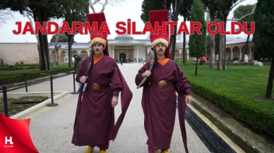 Topkapı Sarayı'nda 'silahtar' kıyafetiyle nöbet