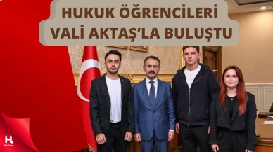 Hukuk Fakültesi Öğrencileri Vali İlhami Aktaş ile Buluştu