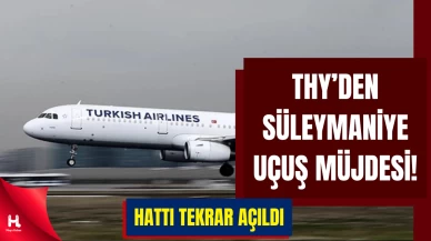 Türk Hava Yolları, Süleymaniye’ye yeniden tarifeli uçuş başlattı