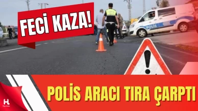 Manisa'dan trafik kazası: 1 polis şehit oldu, 1 polis ağır yaralı.