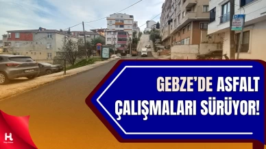 Gebze’de Asfalt Çalışmaları Devam Ediyor