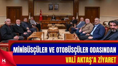 Minibüs ve Otobüs Kooperatiflerinden Aktaş’a Teşekkür Ziyareti