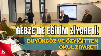 Başkan Büyükgöz ve Kaymakam Özyiğit’ten okul ziyareti