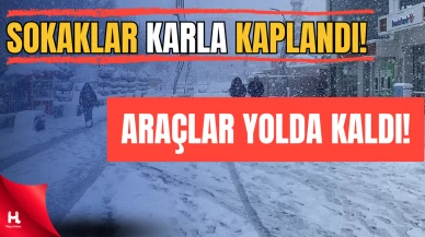 Yoğun Kar Yağışı Bolu’yu Etkisi Altına Aldı: Araçlar Yolda Kaldı