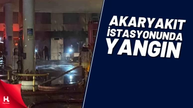 Zeytinburnu'nda Akaryakıt İstasyonu Yangını