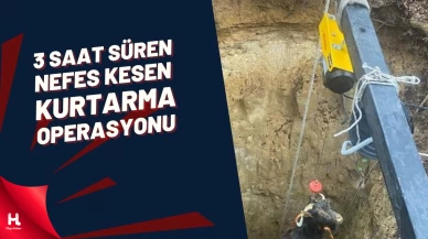 Çukura Düşen Keçi̇leri̇ Kurtarmak İçi̇n 3 Saat Mücadele Etti̇ler