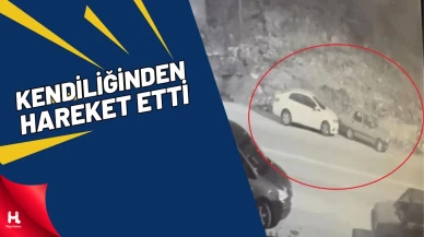 Ankara'da Park Halindeki Araç Kendiliğinden Hareket Etti