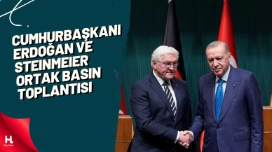 Cumhurbaşkanı Erdoğan ve Steinmeier ortak basın toplantısı