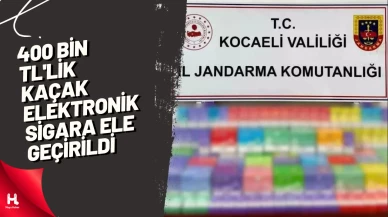 400 bin TL'lik kaçak elektronik sigara ele geçirildi