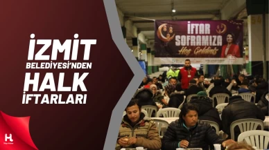 İzmit Belediyesi'nin halk iftarları Mehmet Ali Paşa Mahallesinde