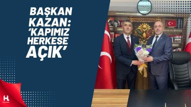 Kasaplar MHP İzmit’e çiçekle geldi