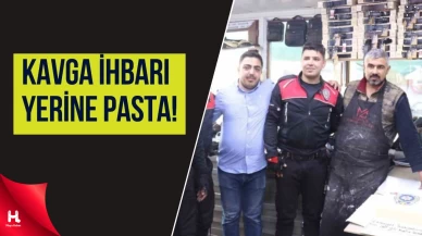 Malatya’da Esnaftan Polis Haftası Sürprizi: Kavga İhbarı Yerine Pasta!