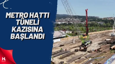 Metro Hattının Tüneli İçin Çalışma Başladı