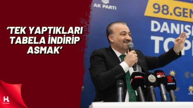 Başkan Talus'tan Sert Eleştiri: Tek Yaptıkları Tabela İndirip Asmak