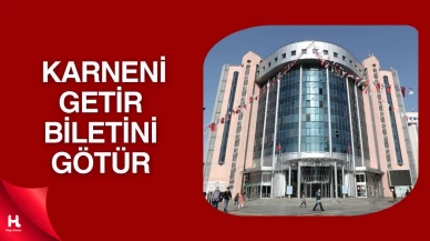 İzmit'te Karne Getirene Bilet Hediye