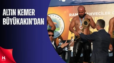 Altın Kemeri Başkan Büyükakın Takdim Etti