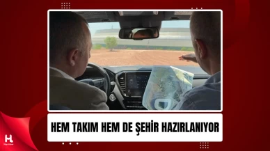 Başkan Büyükakın, Kocaeli Stadyumu'ndaki Çalışmaları İnceledi