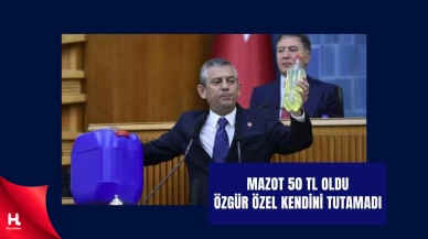 Özgür Özel Elinde Mazotla Kürsüye Çıktı!