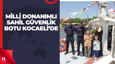 Kocaeli’de  TCSG-15 Sahil Güvenlik Botu Vatandaşlarla Buluştu