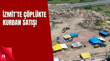 İzmit'te Çöplük İçinde Kurban Satışı!