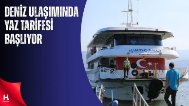 Kocaeli'de Deniz Seferlerinde Yaz Tarifesi Bugün Başlıyor