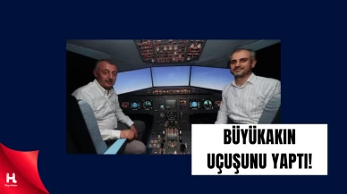 Büyükakın, Çayırova Uçak Park Bilim Merkezi’nde İlk Uçuşunu Yaptı