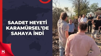Saadet Partisi Heyeti Karamürsel’deki Yangın Mağdurlarını Ziyaret Etti