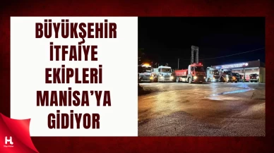 Kocaeli Büyükşehir Ekipleri, Yangında Manisa’yı Yalnız Bırakmadı