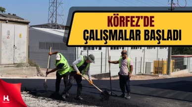 Körfez’de Yol ve Kaldırımlar Yenileniyor