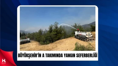 Büyükşehir A Takımı Orman Yangınında Canla Başla Mücadele Etti